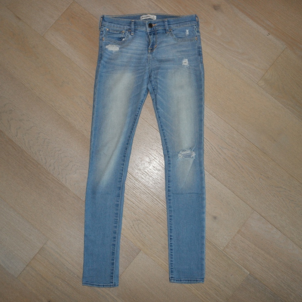 Skinny Low-Rise Jeans Light Wash Size 16 (Women’s 23) | abercrombie kids